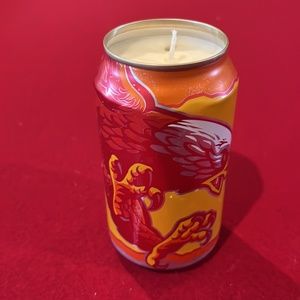 Soy beer can candle